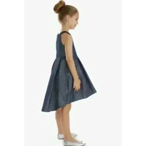 Rare Editions Big Girls Plus Embellished-Neck Jacquard Dress Sz. 4t - Picture 1 of 6